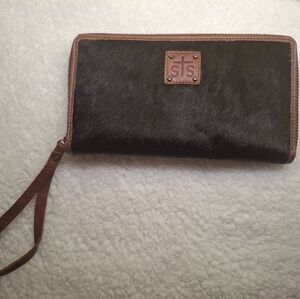 STS Ranchwear Black and Brown Wallet